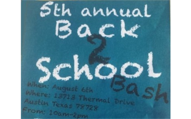 Community Announcements - 5th Annual Back To School Bash!