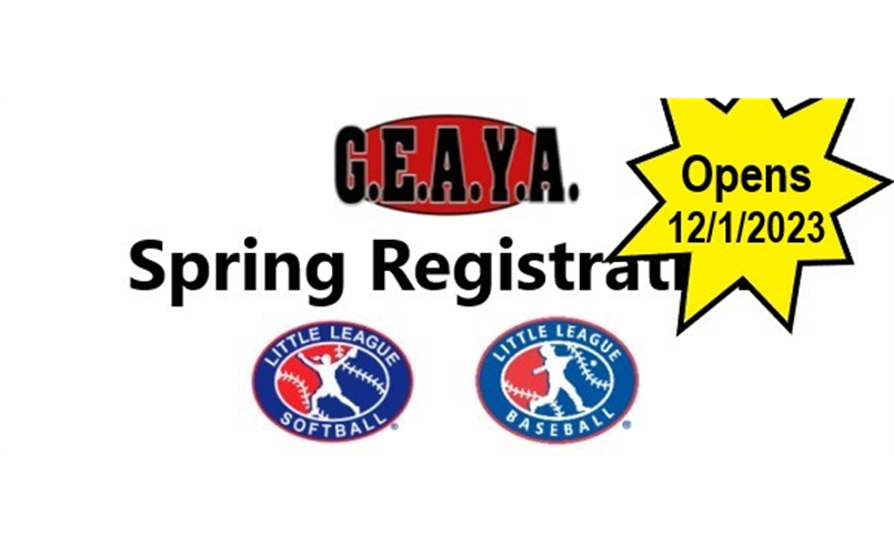 Fall Registration is open