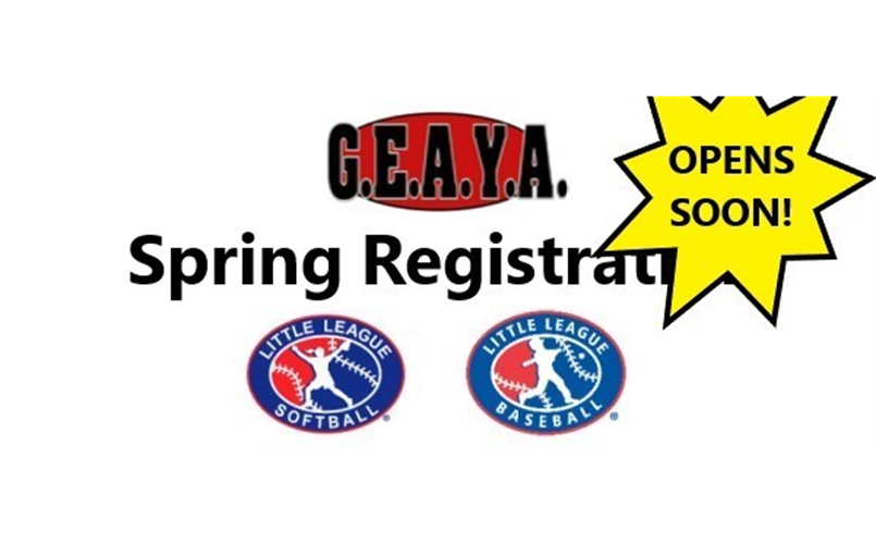 2025 Spring Registration Opening Real Soon!