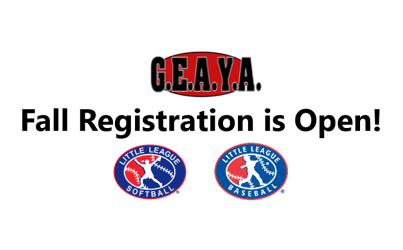 Fall Registration Is Open!