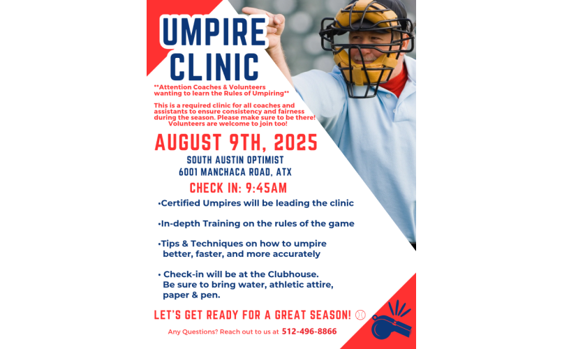 2025 Fall Umpire Clinic! 